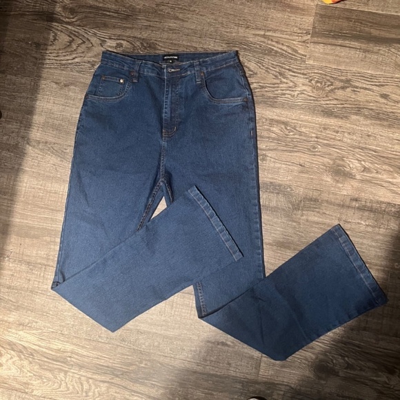 Prettylittlething jeans womens US 10 like new - Picture 2 of 5